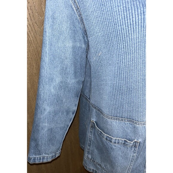 Vintage CMC Denim Schacket /chire Jacket Women’s Small Shoulder Pads - Picture 7 of 11